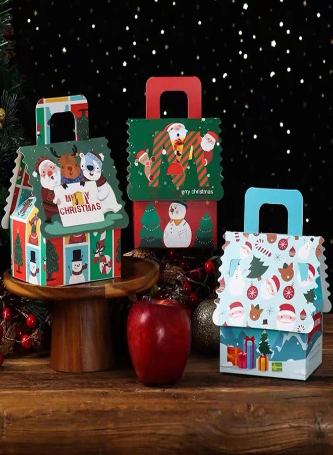 Suponey Christmas Gift Boxes,12pcs Christmas Treat Boxes Santa Candy Box Xmas Party Favor Box for Holiday Gift Wrapping Home Decoration - Image 4